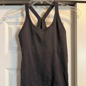 Lululemon Ebb To Street Tank Top Women Sz 6 Black Racerback Gym Athletic